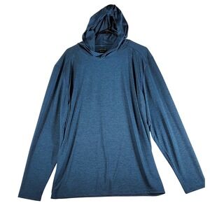 BCG Men's Blue Heathered Long Sleeve‎ Hoodie Athletic Performance Top XL